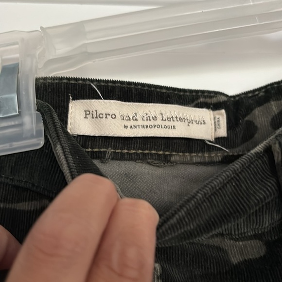 Pilcro and the Letterpress Camo Corduroy High Rise Skinny - Picture 4 of 6